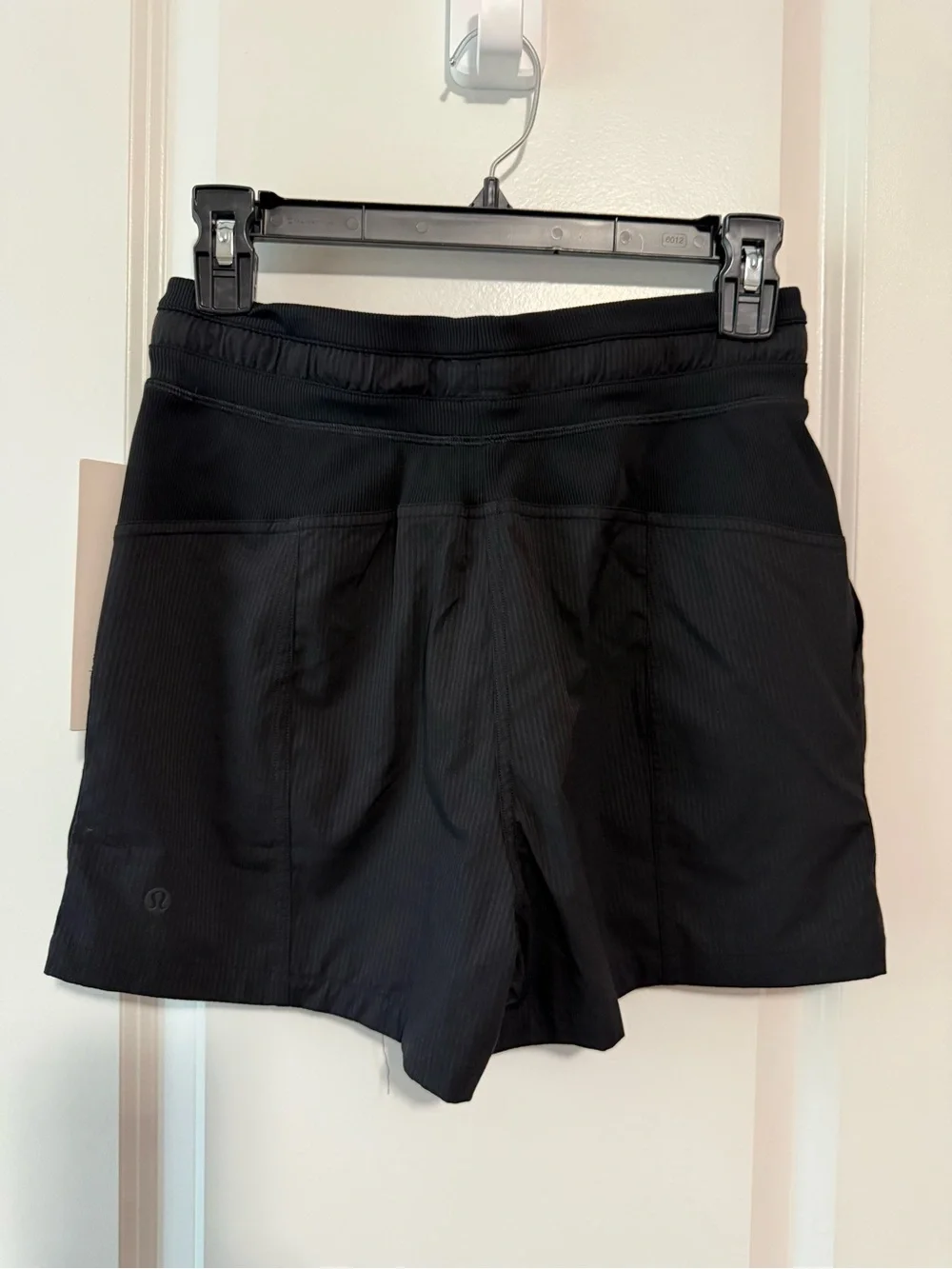 lululemon athletica Black Ribbed Drawstring Athletic Shorts